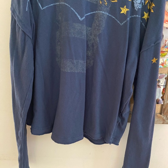 Free People(We the Free) Football inspired Sweater. - Picture 4 of 10